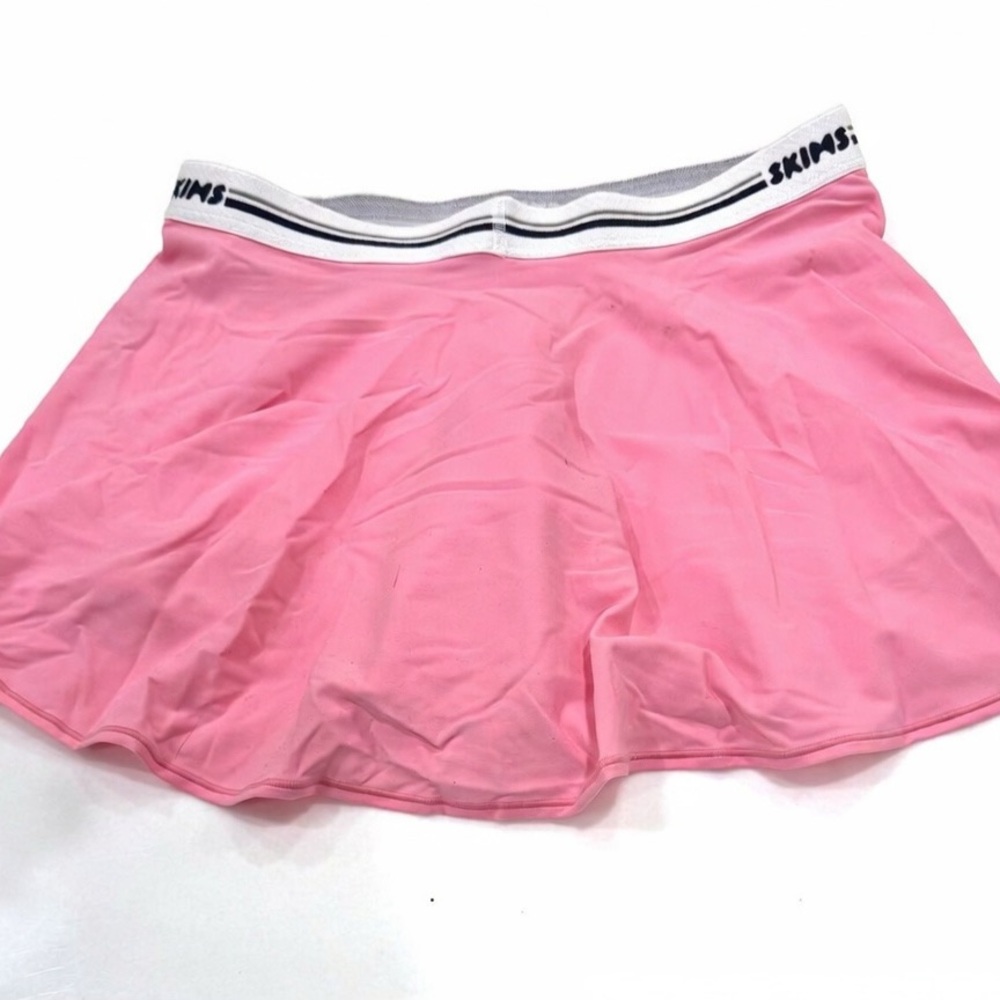 SKIMS Logo Skort Sugar Pink Tennis Skirt Size Small - Picture 5 of 6